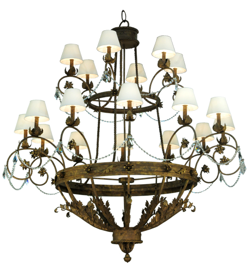 124" Wide Antonia 2 Tier Crystal Chandelier | 130459