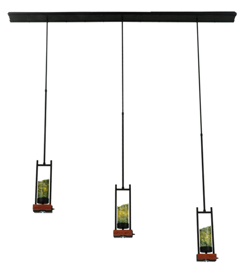 72"L Grand Terrace 3 LT Jadestone Island Pendant | 141348