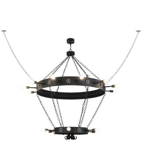 65"W Korset 18 LT Two Tier Chandelier | 160840