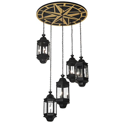 59" Wide Gascony 5 Light Cascading Pendant | 269608