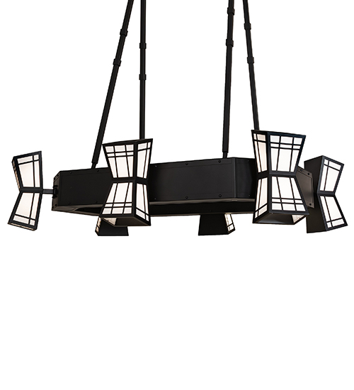 96"L Cortland 6 LT Oblong Chandelier | 110616