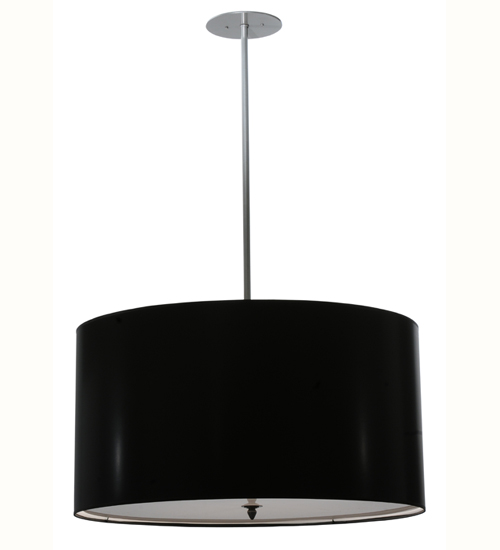 32"W Cilindro Black Paper Pendant | 113851