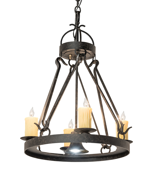 18" Wide Lakeshore 4 Light W/Downlight Chandelier | 116476