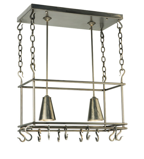 26" Long Spartan 2 Light Pot Rack | 123933