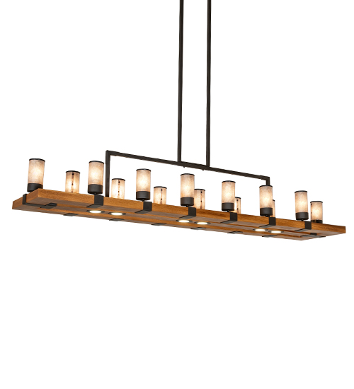 80" Long Grand Terrace 14 Light Oblong Chandelier | 273230