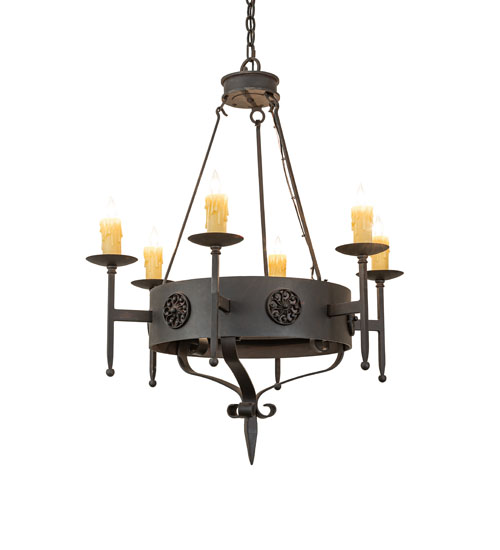 30" Wide Lorenzo 6 Light Chandelier | 274947