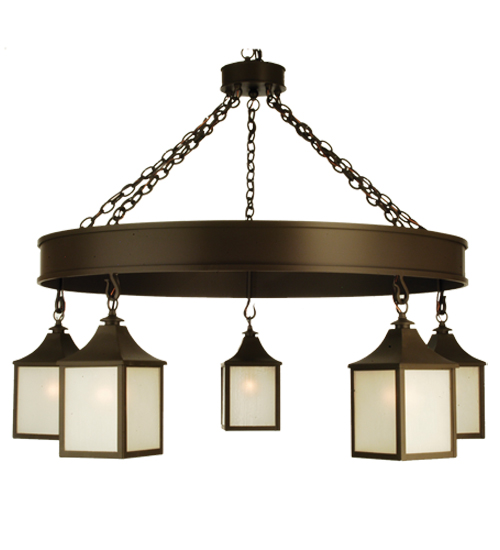 48"W Bigfork 5 LT Lantern Chandelier | 29443