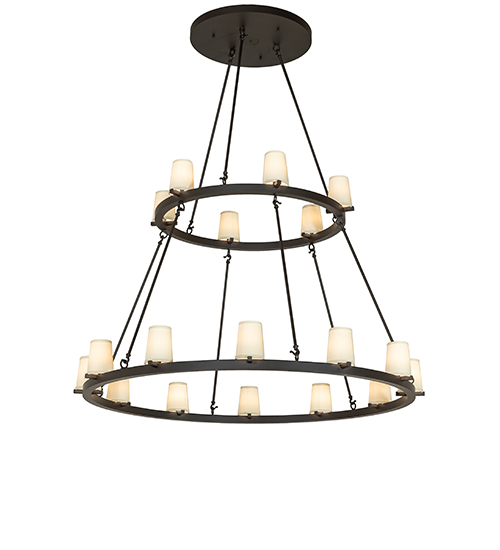 64" Wide Loxley 18 Light Two Tier Chandelier | 276751