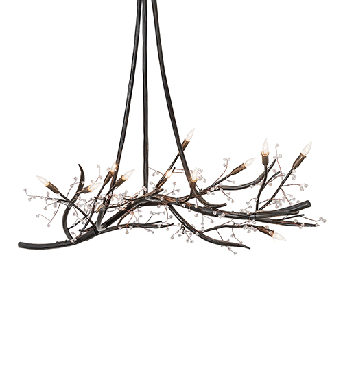 60" Long Winter Solstice Budding Chandelier | 279226