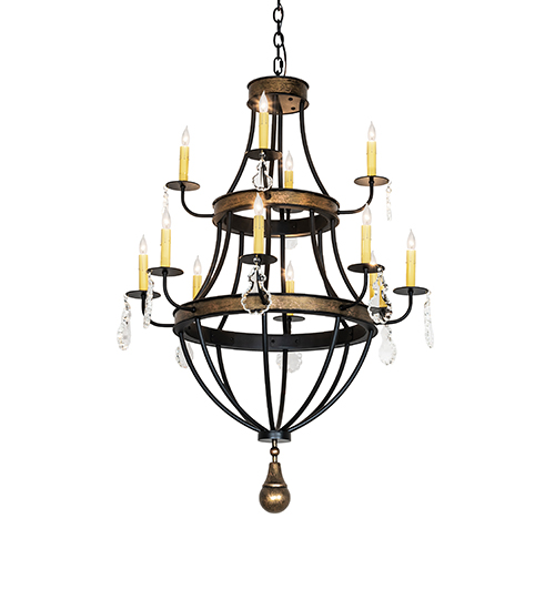 30" Wide Georgetown 12 Light Chandelier | 283052