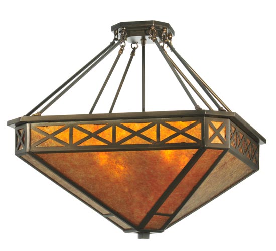 25" Wide Saltire Craftsman Inverted Pendant | 110803
