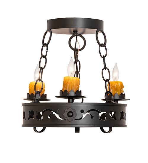 14" Wide Sagebrush 3 Light Chandelier | 115176