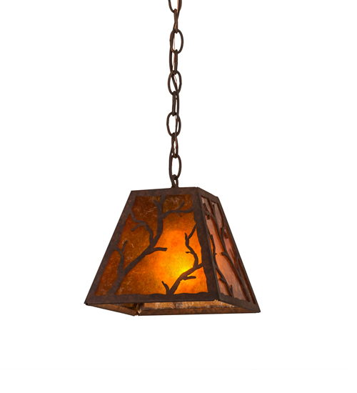 8"Sq Branches Pendant | 115336