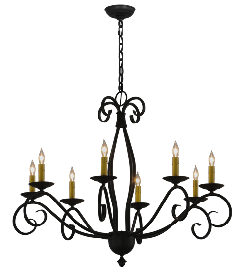 36"W Sienna 8 LT Chandelier | 115923