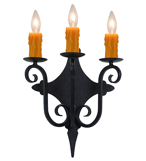 15.5"W Angelique 3 LT Wall Sconce | 116166