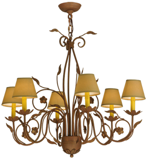 31"W Bordeaux 6 LT Chandelier | 116650