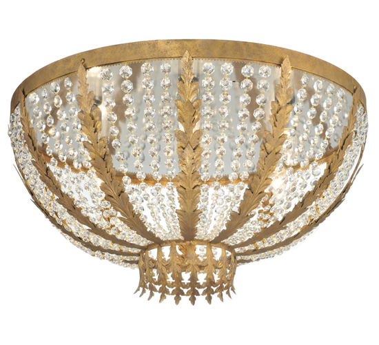 32" Wide Chrisanne Crystal Flushmount | 118817