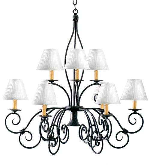 26" Wide Grace 10 Light Two Tier Chandelier | 120350