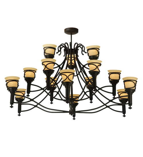 58" Wide Aspen 15 Light Chandelier | 120749