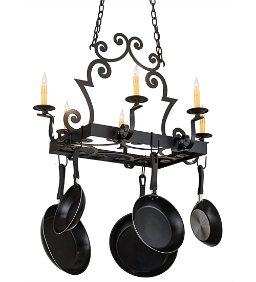 35" Long Elara 6 Light Pot Rack | 121242