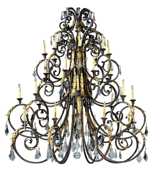 72"W Serratina 32 LT Chandelier | 124019