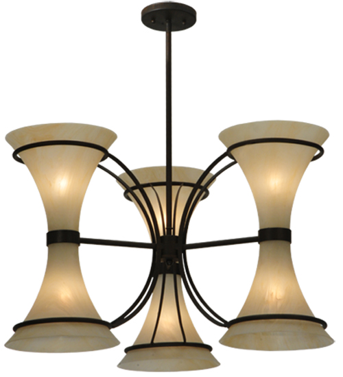 30"W Chronos 3 Arm Chandelier | 129534