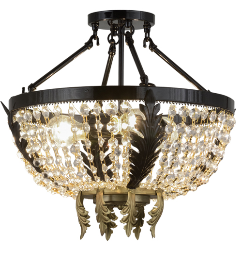 16" Wide Chrisanne Crystal Flushmount | 130636