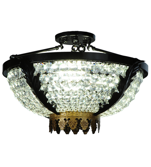 20" Wide Chrisanne Crystal Flushmount | 133099
