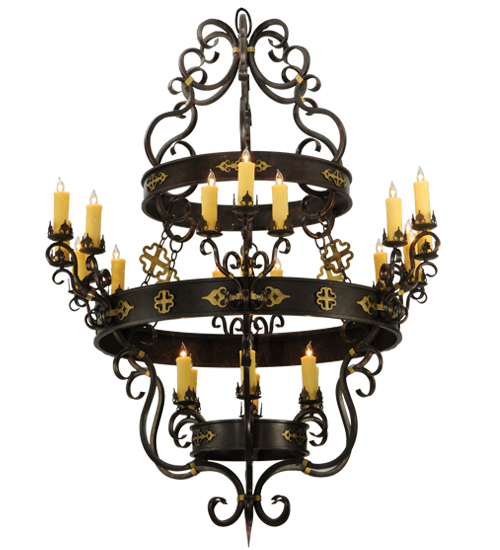 60"W Santino 24 LT Chandelier | 136480