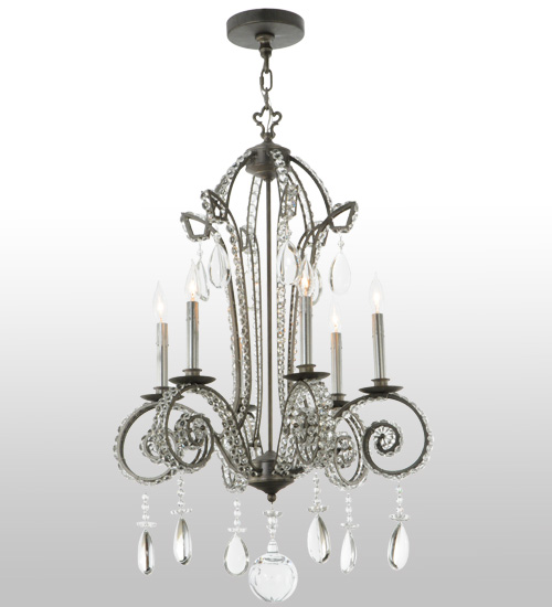 24"W Lucerne 6 LT Chandelier | 137321