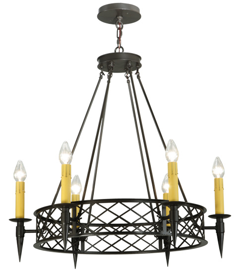 33" Wide Topridge 6 LT Chandelier | 139014