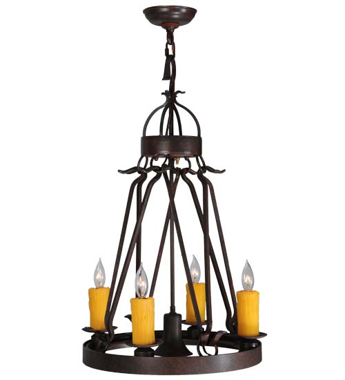 18"W Lakeshore 4 LT W/Downlight Chandelier | 142973