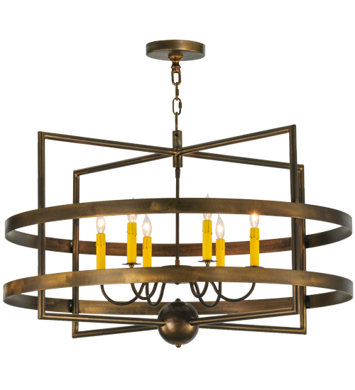 36"W Aldari 6 LT Chandelier | 143904