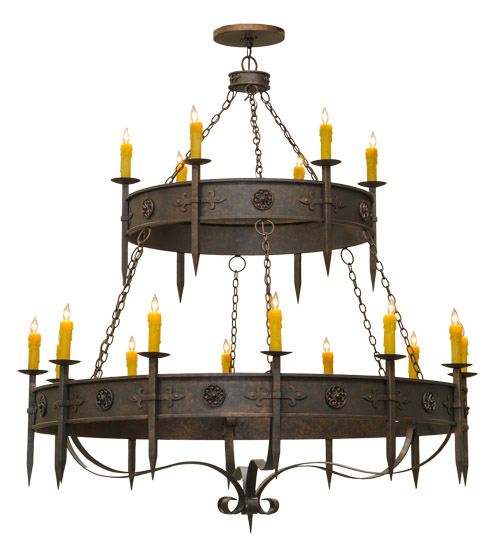 69"W Calandra 18 LT Two Tier Chandelier | 145304