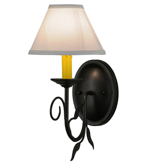 7"W Bordeaux W/Fabric Shade Wall Sconce | 146311