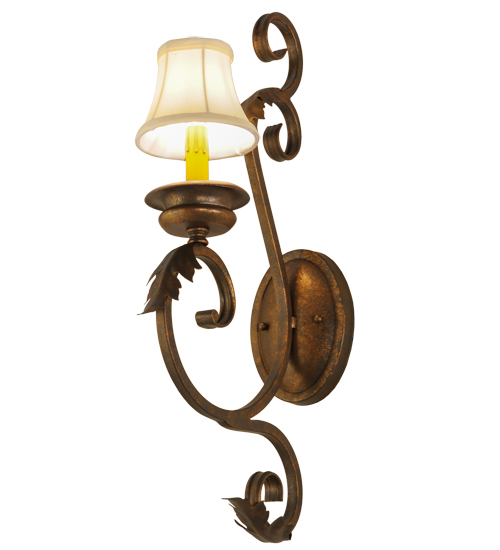 5"W Josephine W/Fabric Shade Wall Sconce | 149235