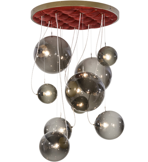 40"W Bola Plush 9 LT Cascading Pendant | 154828