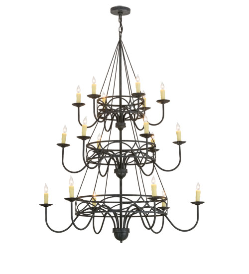 48" Wide Polonella 18 Light Three Tier Chandelier | 155776