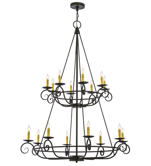45"W Estrella 16 LT Two Tier Chandelier | 156129