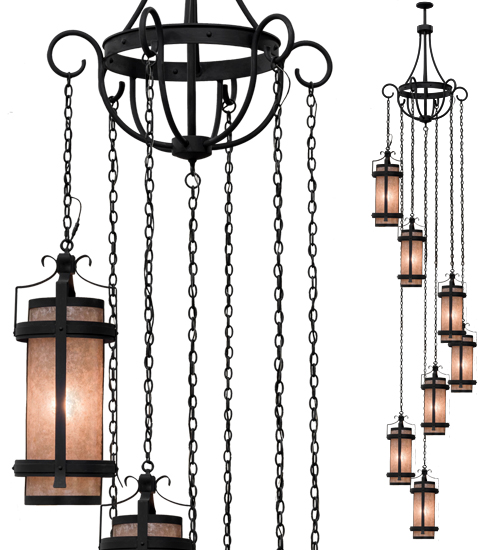45" Wide Castellon 7 Light Cascading Pendant | 156603