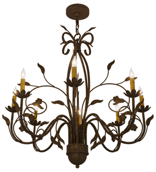 36" Wide Bordeaux 8 Light Chandelier | 162407