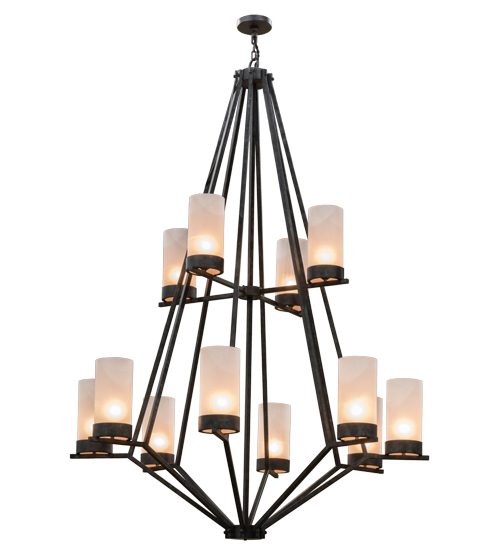 60"W Galen 12 LT Two Tier Chandelier | 162559