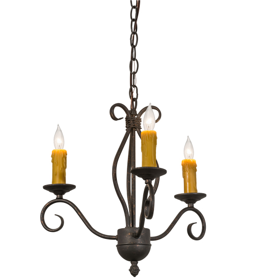 18" Wide Sienna 3 Light Chandelier | 164383