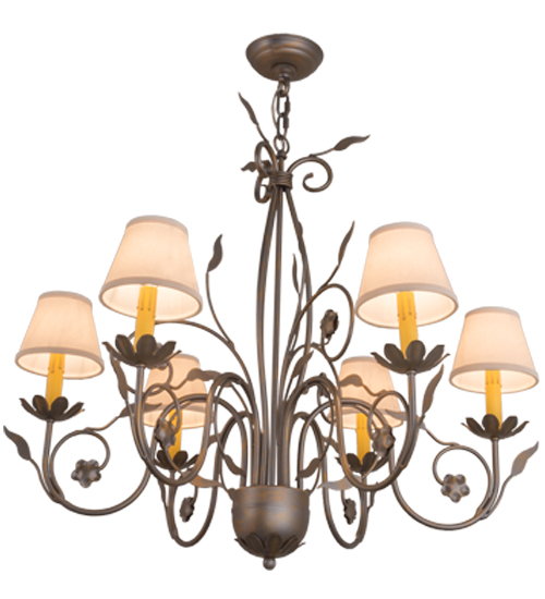 31" Wide Bordeaux 6 Light Chandelier | 165072