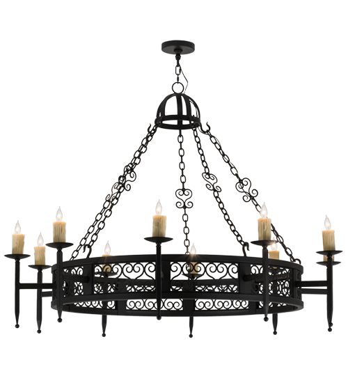 60"W Toscano 10 LT Chandelier | 165221