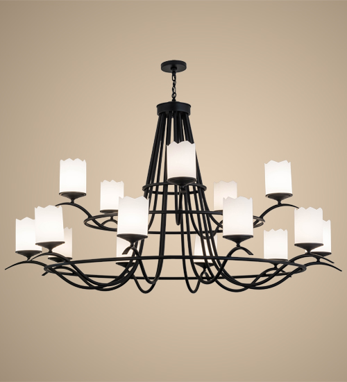 78"W Octavia 15 LT Two Tier Chandelier | 165222