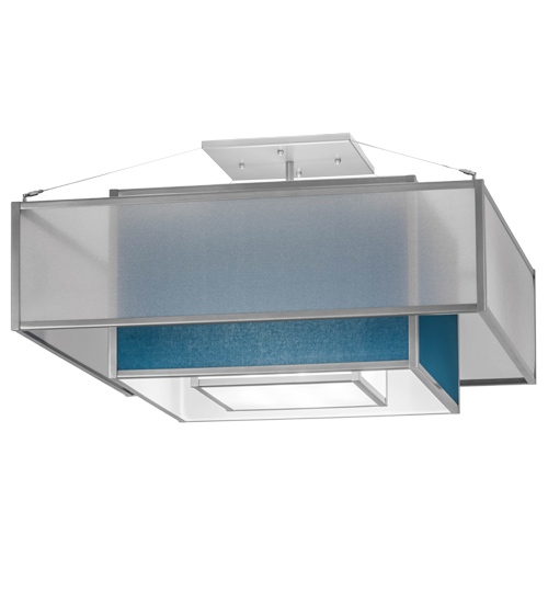 36"Sq Quadrato Umador Semi-Flushmount | 166552