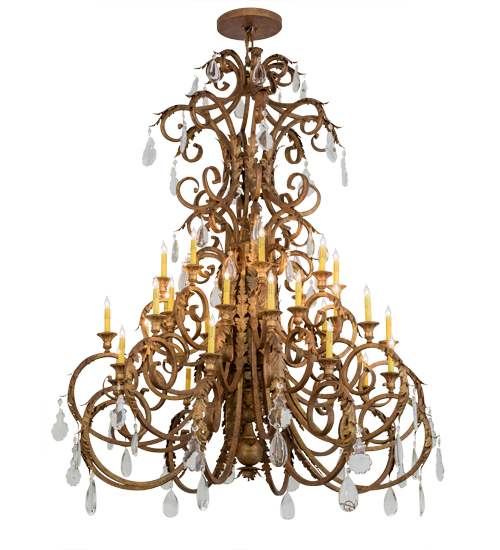 60" Wide Serratina 32 Light Chandelier | 168059