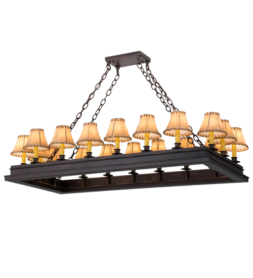 51" Long Mezek 18 Light Oblong Chandelier | 172608