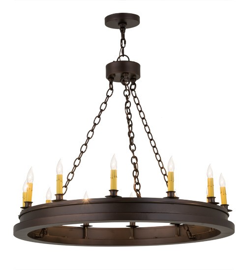 36" Wide Sullivan Ranch 12 Light Chandelier | 172679